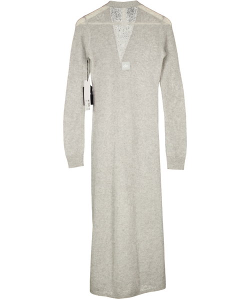 ALO Grey Sheer 100% Cashmere Long Cardigan UK XS