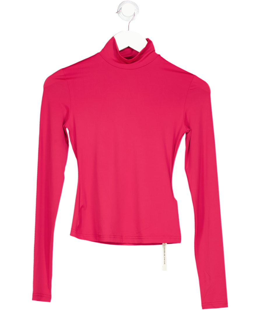Commense Red Seamless Long Sleeve Top UK XS