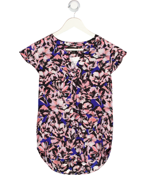 J.Crew Silk Floral Flutter Sleeve V-neck Blouse US2 UK 6