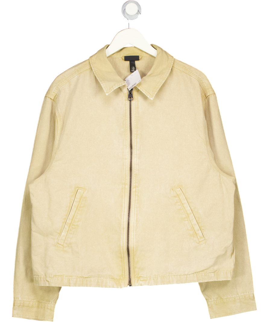 H&M Beige Collared Cotton Jacket UK L