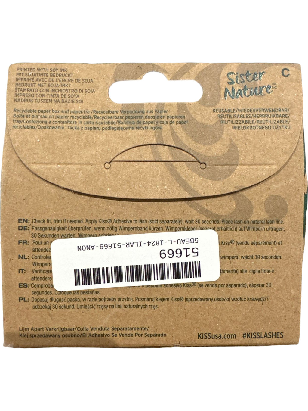 KISS Sister Nature False Eyelashes Meadow 16mm