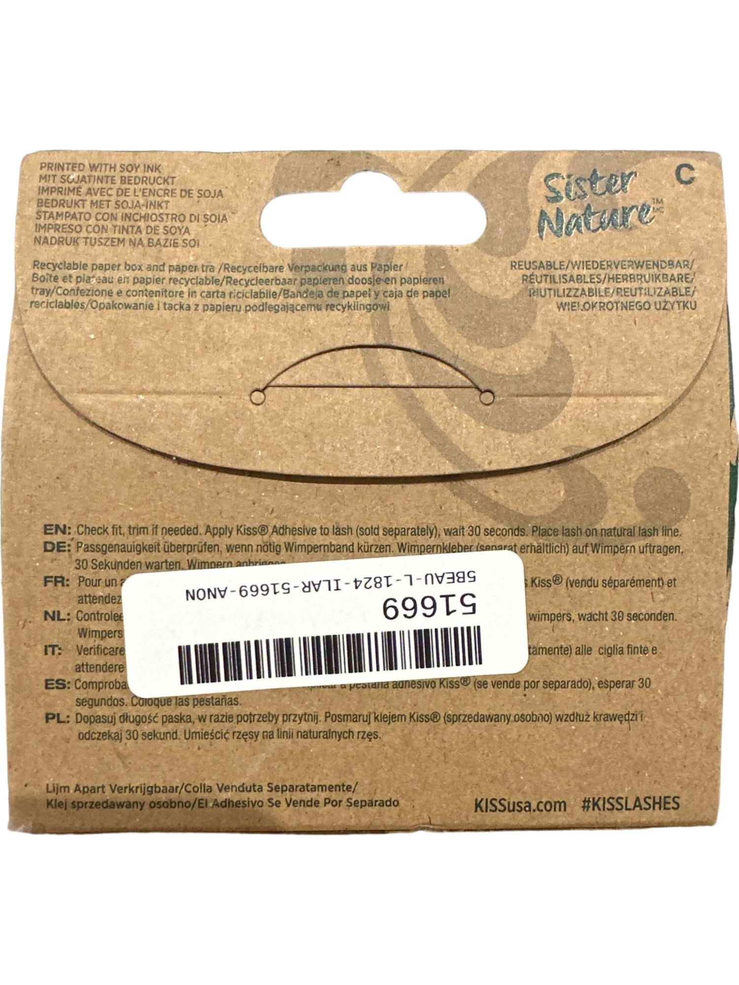 KISS Sister Nature False Eyelashes Meadow 16mm