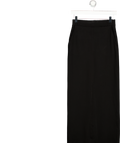 RESIDUS Black Luxury Jersey Tilde Maxi Skirt UK S