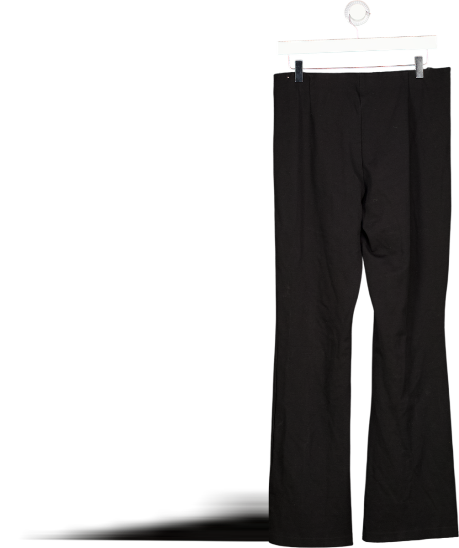 ZARA Black Seam Detail Ankle Split Trousers UK XL