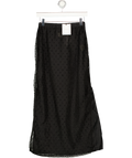 SOLAQUA Black Saasha Beaded Skirt - Noir UK 6