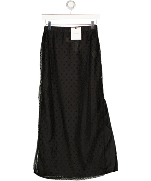 SOLAQUA Black Saasha Beaded Skirt - Noir UK 6