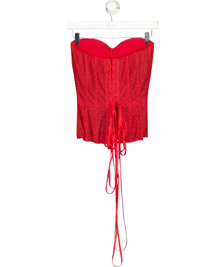 STATNAIA Brilliance Drop Shiny Red Corset Size 70b UK S