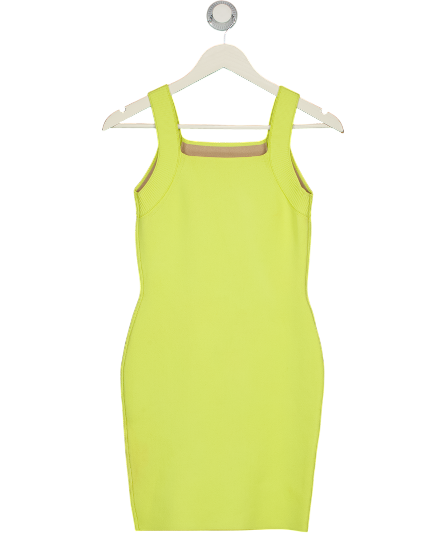 ALEXANDER WANG Citrus Yellow Bandage Bodycon Dress UK S