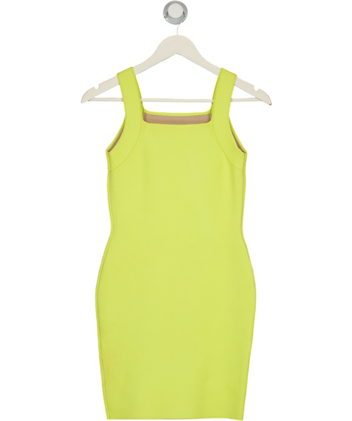 ALEXANDER WANG Citrus Yellow Bandage Bodycon Dress UK S