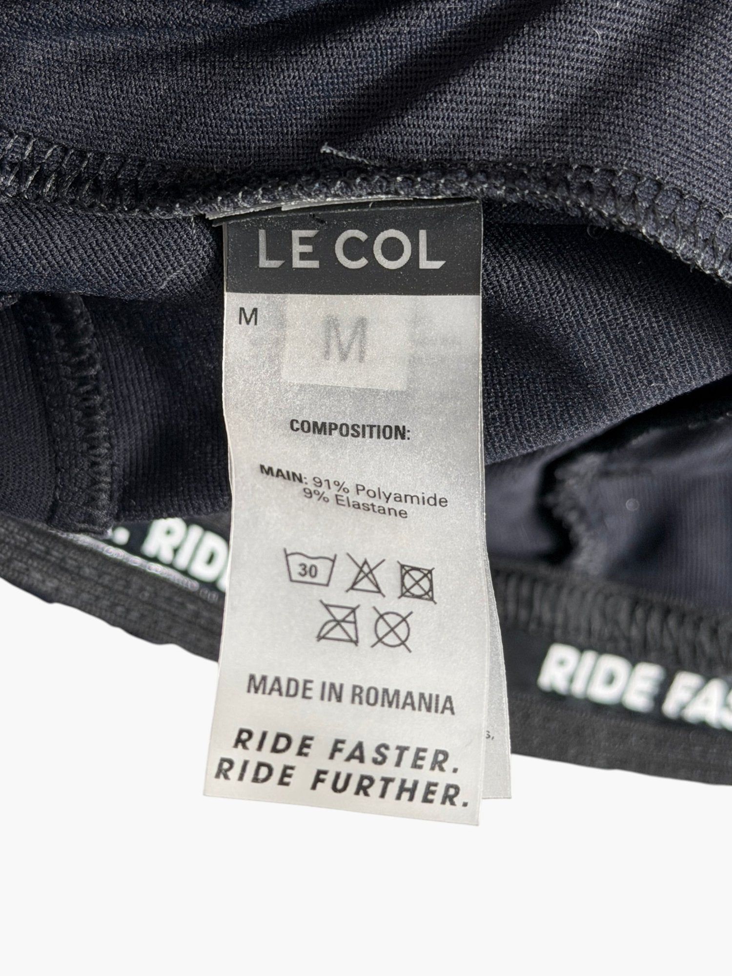 LE COL Black Cycling Jersey Top UK M