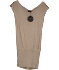 White Fox Beige Following My Instincts Mini Dress UK S