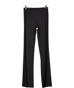 KHY By Kylie Jenner Black Jersey Flare Leggings UK S