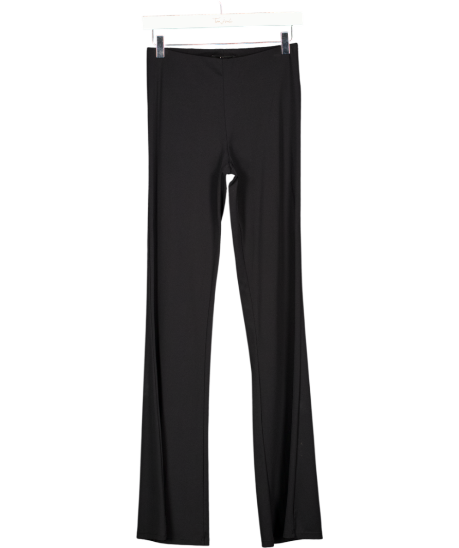 KHY By Kylie Jenner Black Jersey Flare Leggings UK S