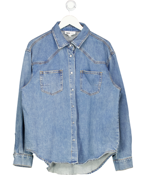 BAYSE Blue Denim Oversize Shirt UK XS/S