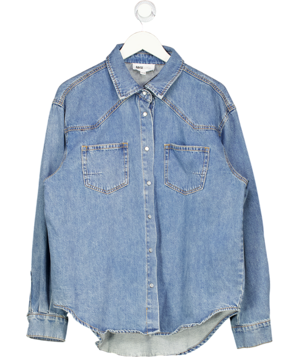 BAYSE Blue Denim Oversize Shirt UK XS/S