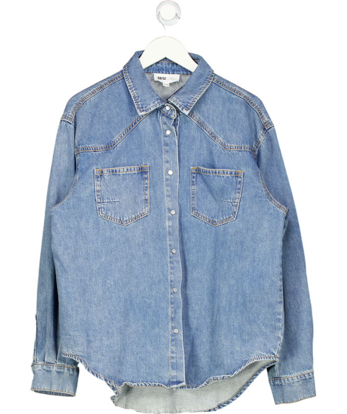 BAYSE Blue Denim Oversize Shirt UK XS/S