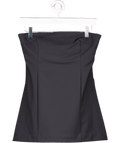 Eaves Black Bennet Tech Suiting Top UK S - Reliked