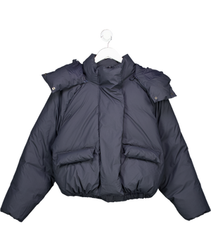KHY Midnight Navy Blue Standard Puffer Jacket With Hood. UK XS