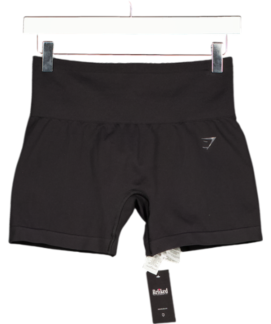 GYMSHARK Black Soft Sculpt Shorts UK M