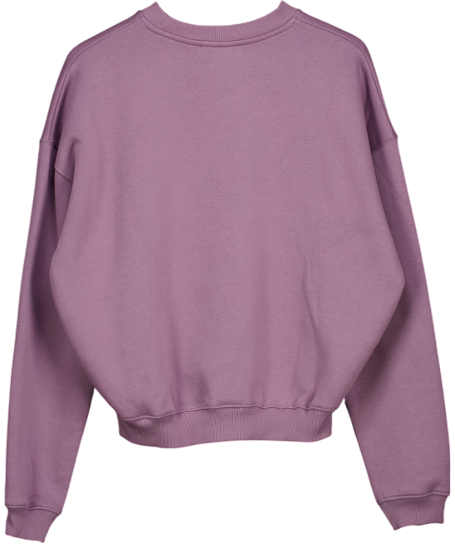bo+tee Purple Oversized Crew-neck Jumper In Dusk UK S