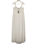 M&S Soft White Tie Front Maxi Beach Dress UK 12