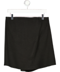 RAEY Black Trapeze Crepe Bandeau Top UK 8