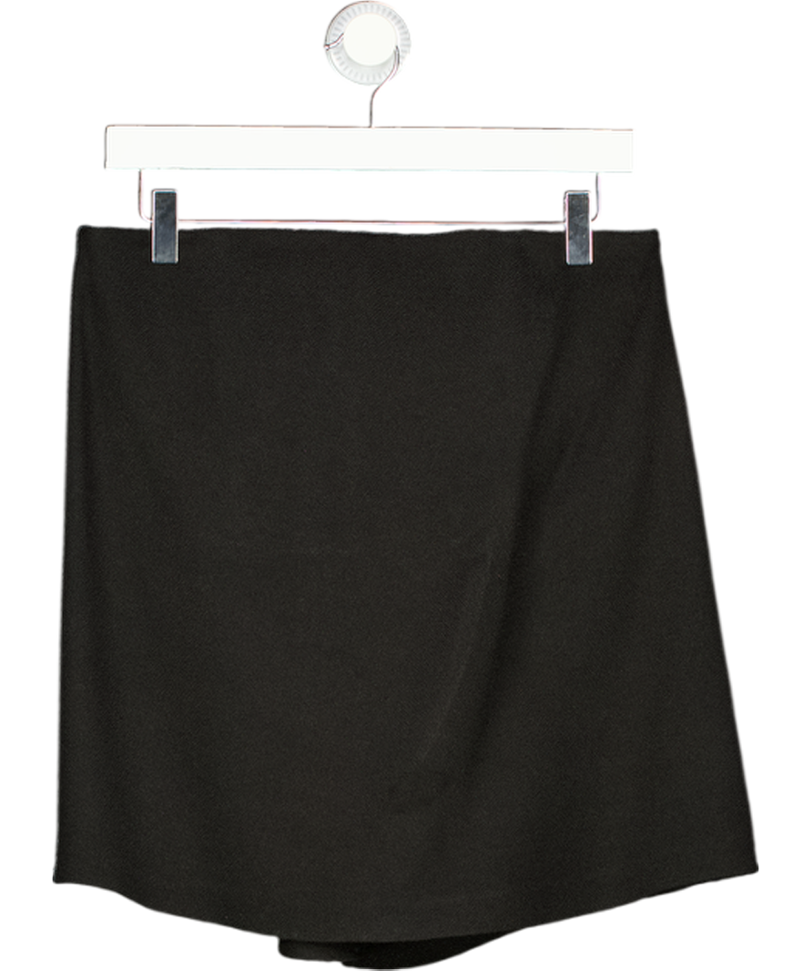 RAEY Black Trapeze Crepe Bandeau Top UK 8