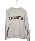 4th & Reckless Grey Logo Sweatshirt UK S