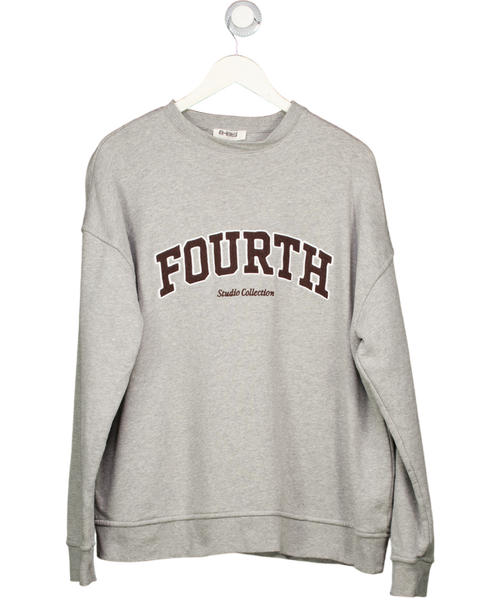 4th & Reckless Grey Logo Sweatshirt UK S