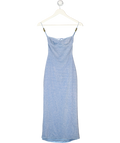 OSEREE Glazed Lumière Dress - Crystal Blue UK S