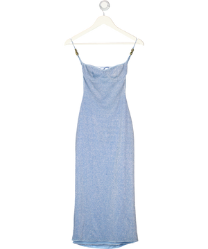 OSEREE Glazed Lumière Dress - Crystal Blue UK S