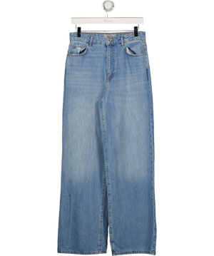 New Look Light Blue Adalae High Waisted Wide Leg Jeans UK 10