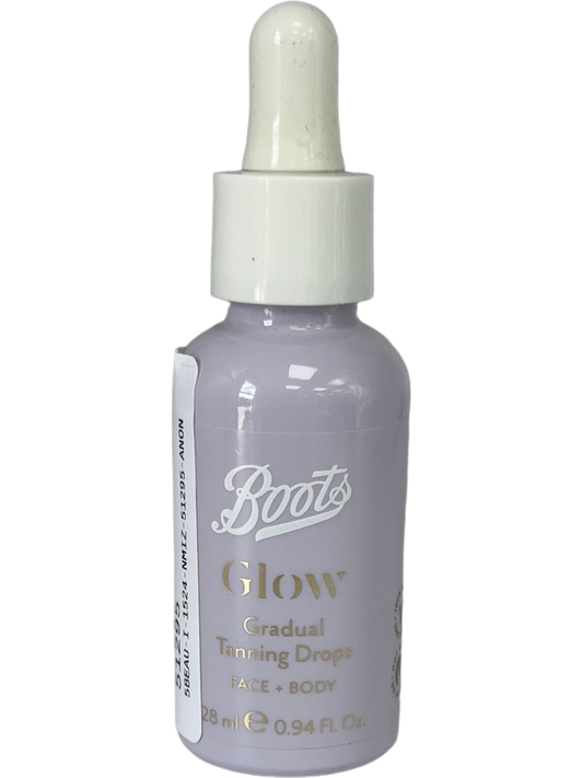 Boots Glow Gradual Tanning Drops for Face & Body UK 28ml