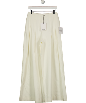 ARRANGE Cream Pleated Cinched Waist Trouser UK 10