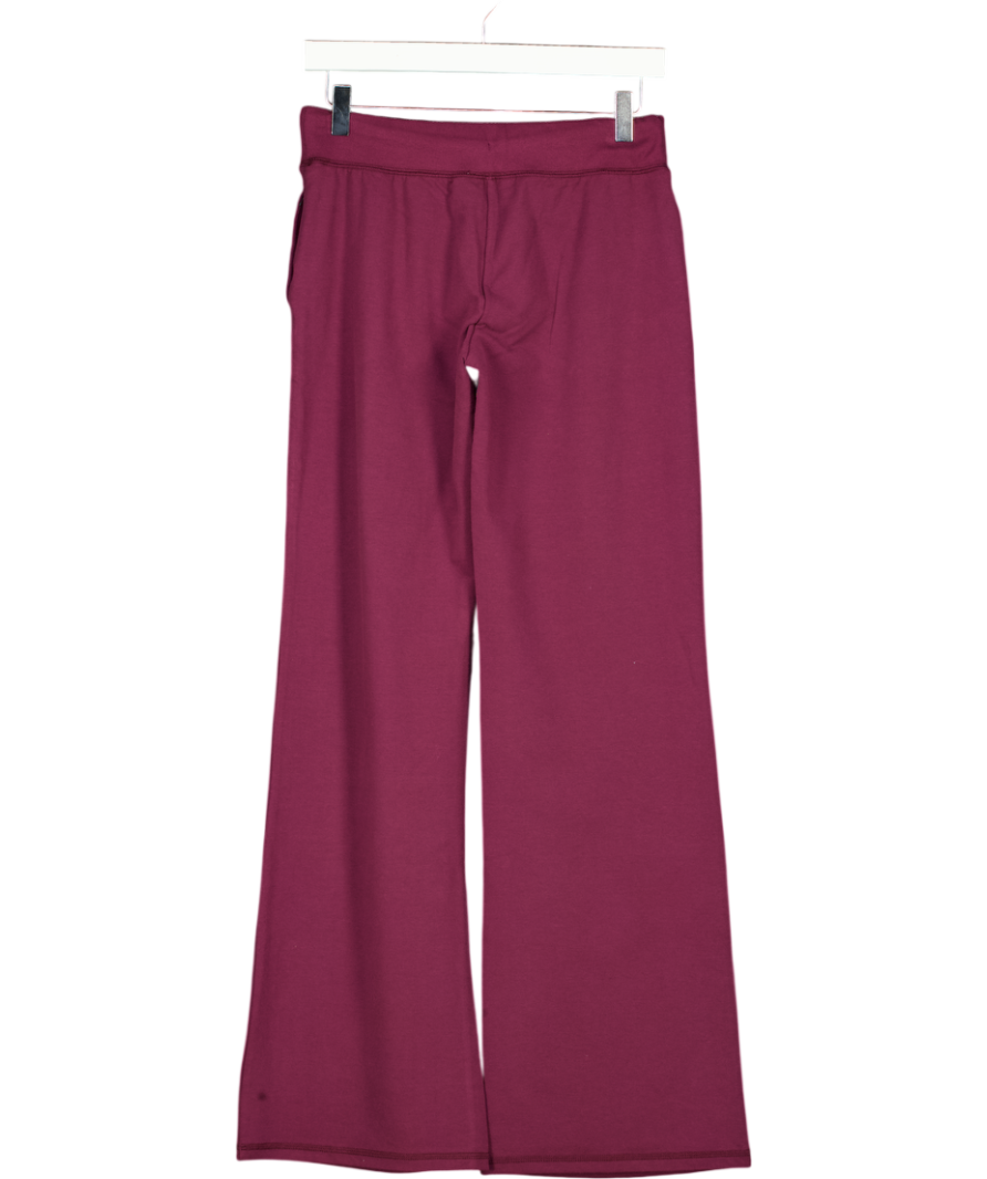GARAGE Fig Purple Snatch Booty Terry Bootcut Trousers UK S