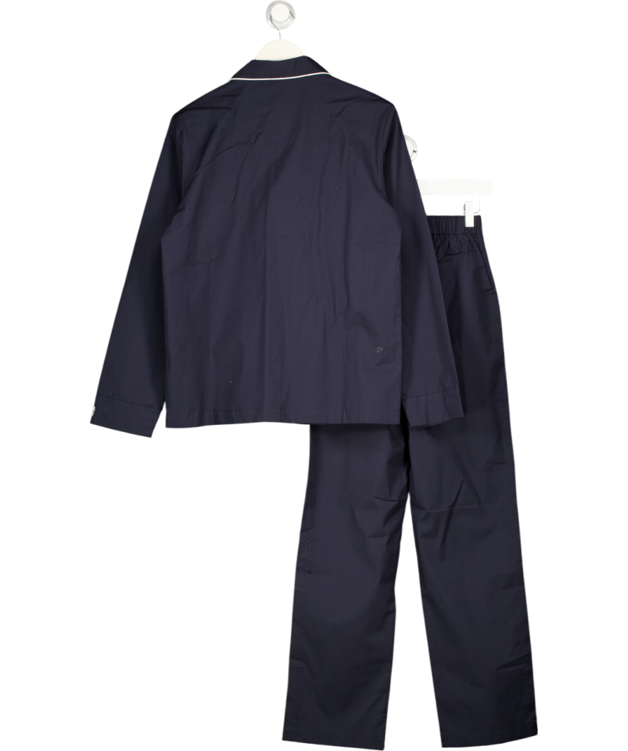 LE BRISTOL SOCIETY 2-piece Luxury Navy Blue Signature Pyjama Set UK S
