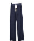 SUNSPEL Luxury Navy Blue Terry Straight Leg Lounge Trouser UK XXS