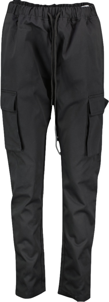 boohooMan Black Skinny Fit Twill Cargo Trousers UK M