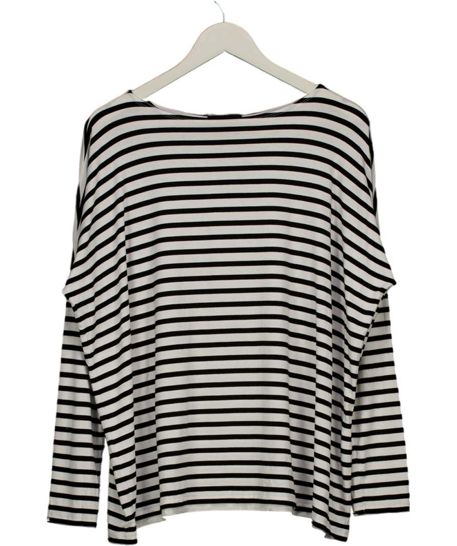HATCH White & Black Breton Stripe Long Sleeve T-shirt Size1 UK S