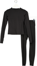 ADANOLA Black 2-piece Activewear Leggings And Long Sleeve Top Set UK XS