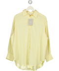 H&M Yellow Linen-blend Shirt UK S