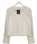 Rure White Long Sleeve Top UK S