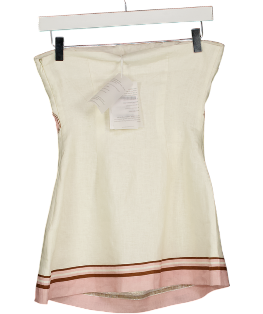 SHANI SHEMER Cream Maddie Mini Dress UK XS
