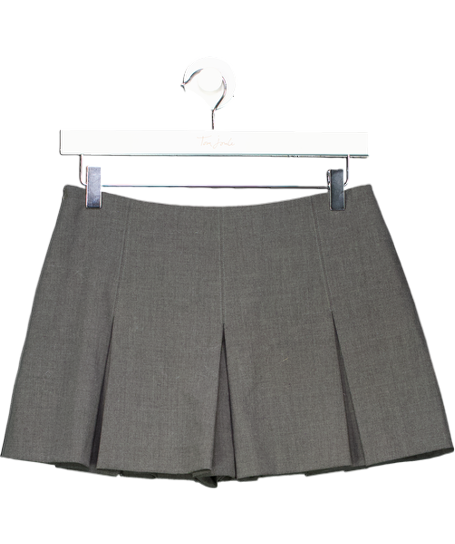 ZARA Grey Pleated Mini Skort UK S