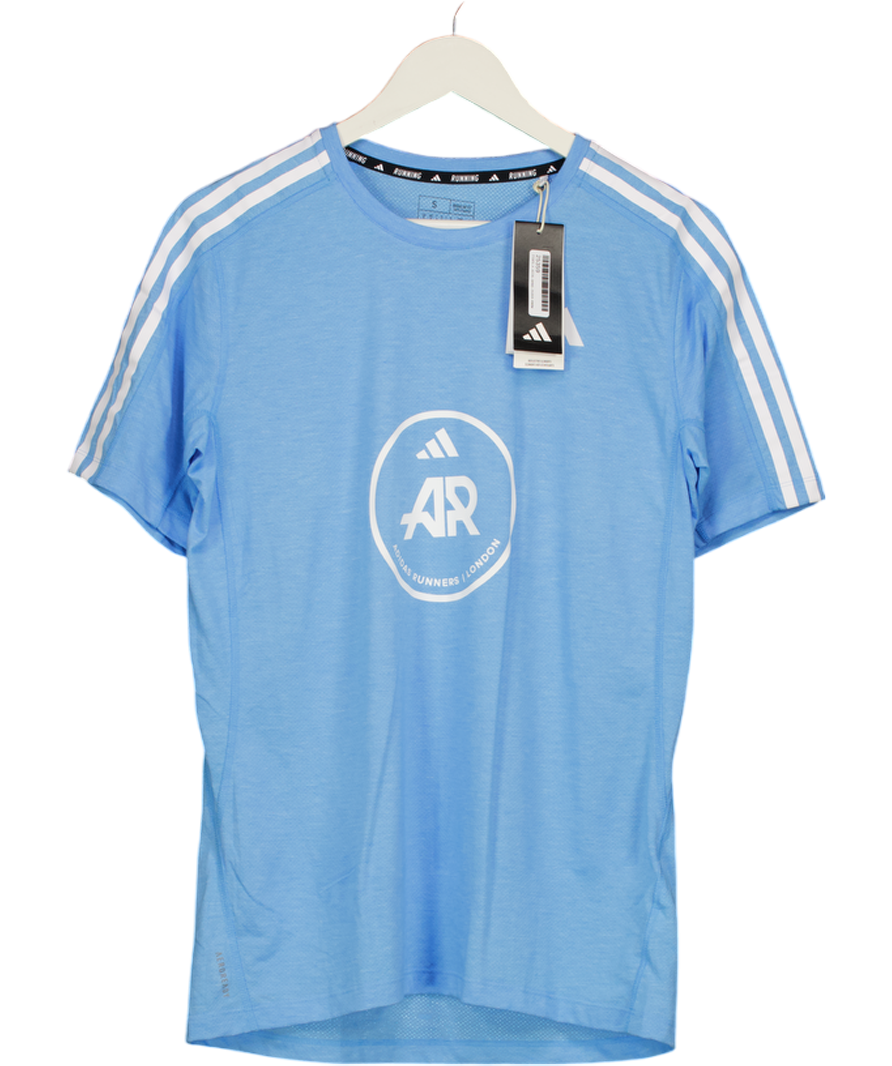 adidas Blue Own The Run T-shirt UK S