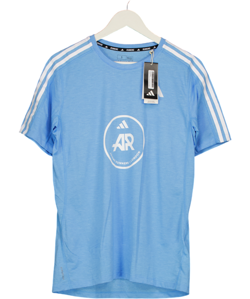 adidas Blue Own The Run T-shirt UK S
