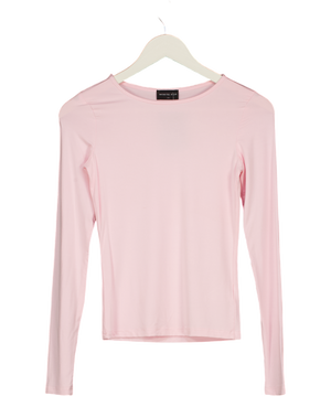 WHITE FOX Baby Pink Long Sleeve Top UK XS