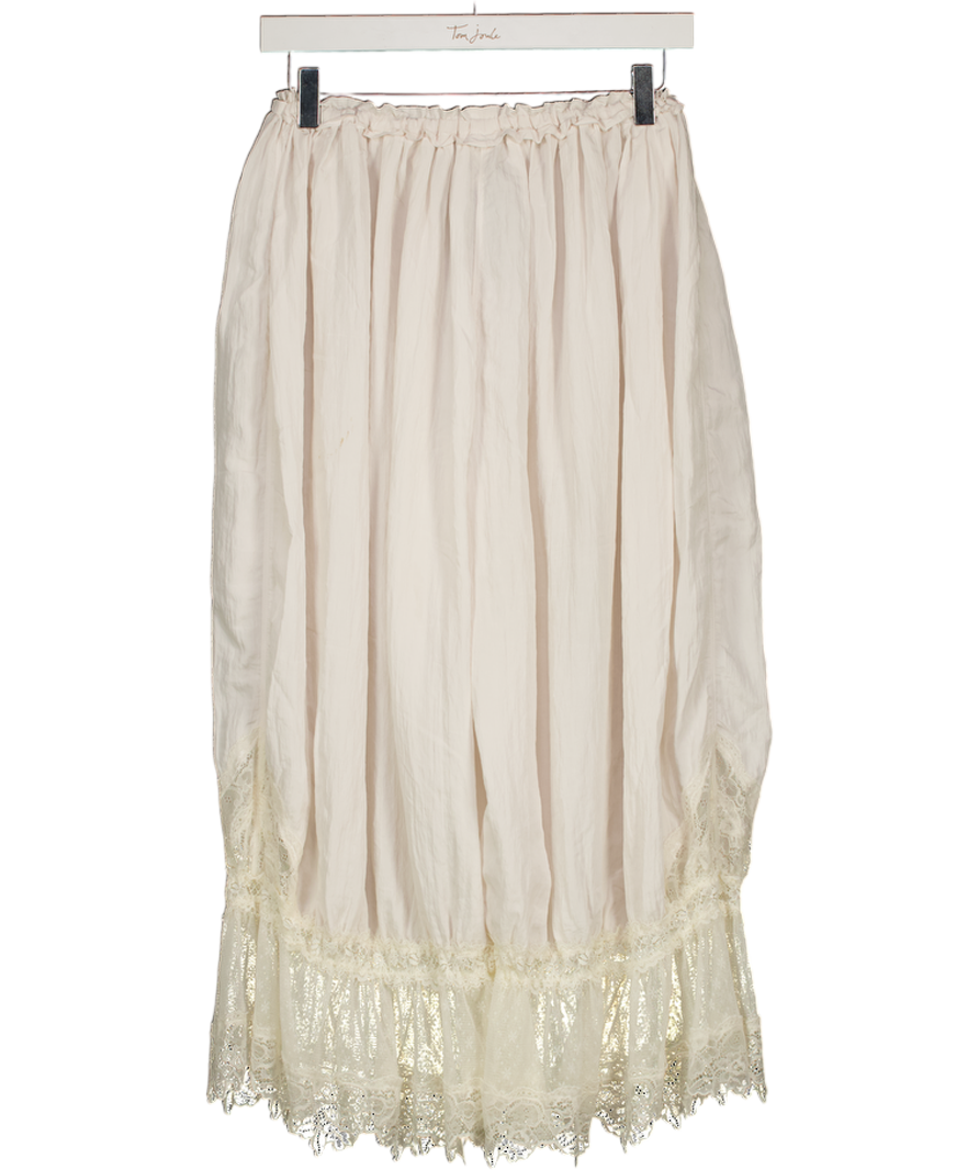 FREE PEOPLE Cream Forever Young Bloomer Pants UK S
