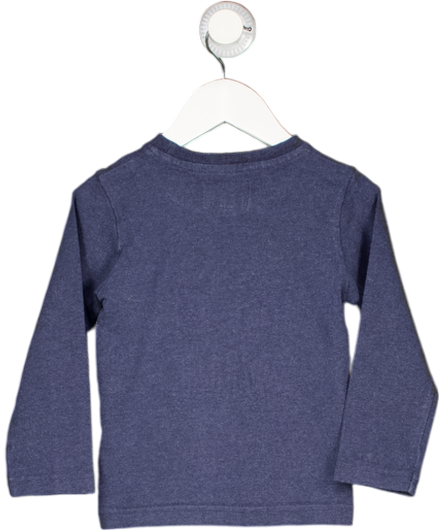 THOMAS BROWNE Blue Born To Be Wild Long Sleeve Top 2 Years