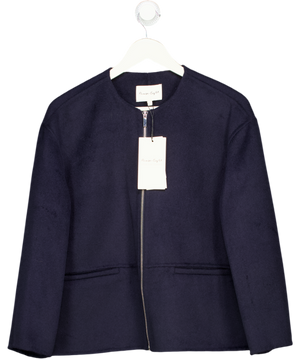 PHASE EIGHT Navy Blue Georgie Wool Jacket UK S